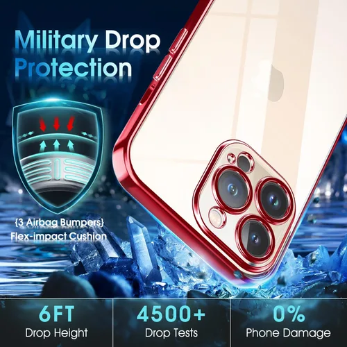 Vista 153 de Supdeal Funda cristalina transparente para iPhone 11, [No se amarillea] [Protección de la cámara] [Probado contra caídas de grado militar] Funda