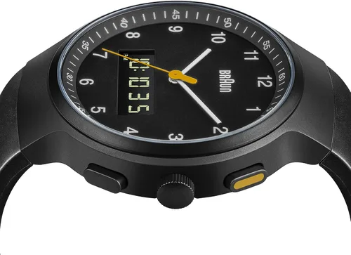 Vista 4 de Braun BN0159BKBKG - Reloj de cuarzo japonés con pantalla digital analógica color negro