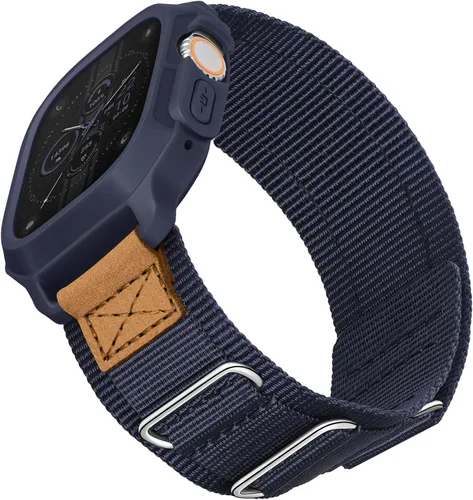 Vista 10 de SUNFWR - Correas compatibles con Apple Watch de 44 mm y 45 mm con estuche, correa deportiva resistente para Apple Watch con cubierta protectora