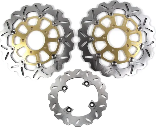 Vista 12 de Arashi Rotores de disco de freno delantero y trasero para Kawasaki Ninja ZX6R 600 2007-2015 Accesorios de repuesto de motocicleta ZX-6R 2008 2009