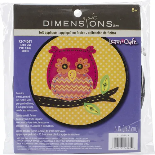 Vista 6 de Dimensions Little Red Fox - Kit de apliques de fieltro para manualidades, de gran