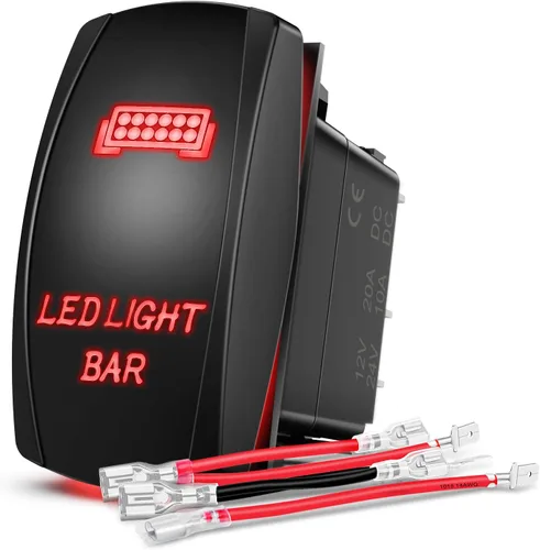 Vista 16 de Nilight 90005B Interruptor Basculante Láser Momentáneo de 7 Pines para Cabrestante en Kit de Arnés de Cableado para Cabrestante 20A/12V 10A/24V