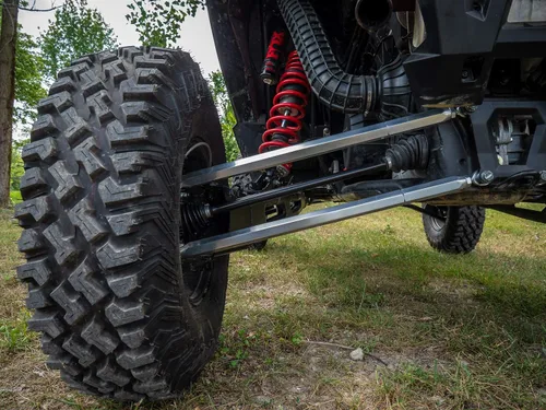 Vista 4 de SuperATV Brazos de radio traseros de aluminio Billet para Polaris RZR XP Turbo S / S4 (2018+) No funciona con parachoques traseros Polaris