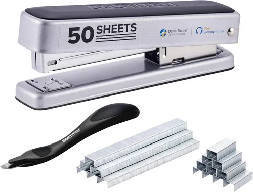 Vista 8 de Bostitch Titan - Engrapadora de metal resistente, capacidad de 50 hojas con 1250 grapas y removedor ergonómico de grapas, grapado sin atascos Negro