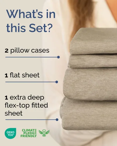 Vista 161 de Extra Deep Twin XL Sheet Set - 3 Piece College Dorm Room - White 01-Blanco