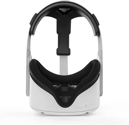 Vista 8 de AMVR Head Back Foam Padding, Soft Leather Pad for Meta Quest 2 VR Headset Head Strap Accessories(Black)