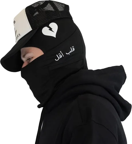 Vista 3 de GCPasamontañas Pasamontañas a la moda, máscara facial con protección UV para hombres y mujeres, capucha táctica ligera para esquí, motocicleta