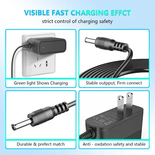 Vista 5 de Cargador de 36 V para aspiradora inalámbrica INSE compatible con INSE S6 S6P Pro S600 S6T S610 S650 S670, adaptador de corriente de aspiradora, 5.9