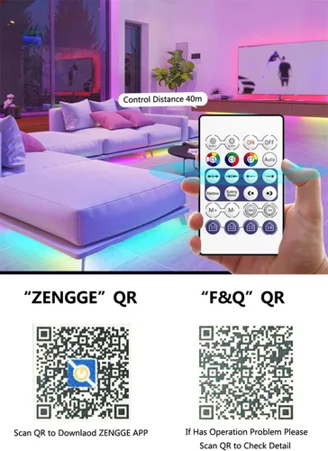 Vista 2 de Controlador USB Bluetooth Pixel 5V WS2812B SK6812 RGB LED Strip BT SPI MIC MIC Control remoto (USB con control remoto)