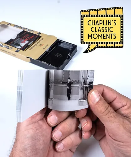Vista 3 de Fliptomania Charlie Chaplin Flipbook 3 Pack: El circo, la fiebre del oro, la pista
