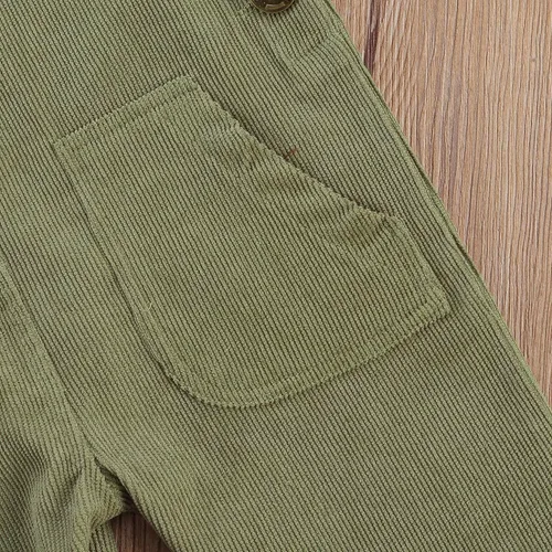 Vista 6 de Overol con peto para niños pequeños, pantalones con tirantes sólidos, pantalones con tirantes delgados, pantalones con tirantes delgados, overol