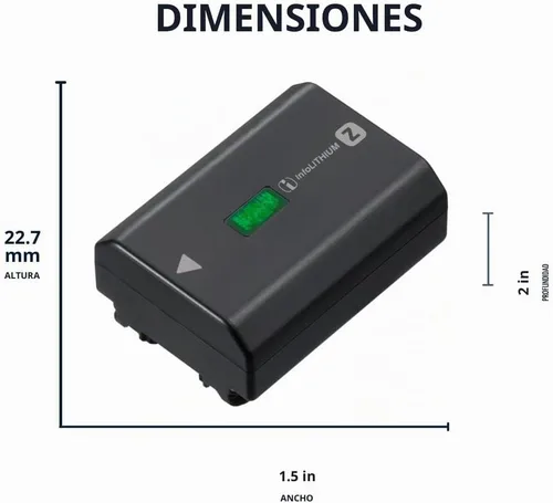 Vista 4 de Sony NPFZ100 Z-Series - Batería recargable para cámara