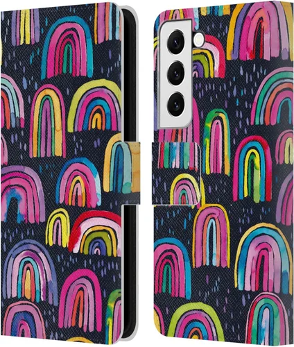 Vista 67 de Head Case Designs Officially Licensed Ninola Brushstrokes Black Summer Patterns Leather Wallet Case Compatible with Samsung Galaxy A07 4G