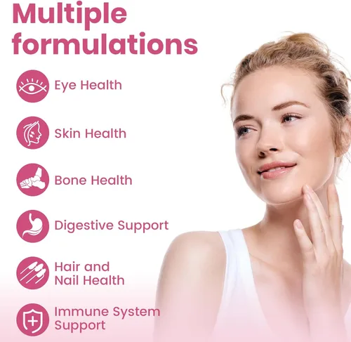Vista 2 de Sambugra Multivitamínico liposomal para mujeres de 1400 mg – Suplementos diarios de vitaminas para mujer con hierro, vitamina A, C, D, E y B