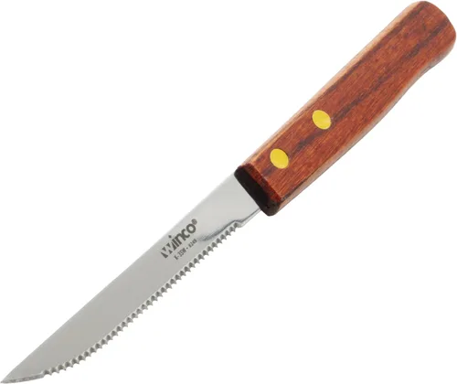 Vista 3 de Winco Cuchillos para carne, hoja de 4 pulgadas, HDL de madera