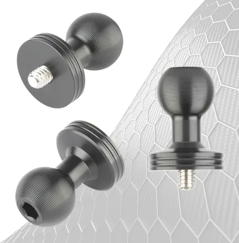 Vista 7 de Bulletpoint Adaptador de cámara roscado de aluminio de 1/4 "-20 con bola integrada de 0.787 in