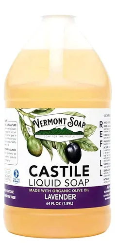 Vista 20 de Vermont Castile Jabón Lavanda, jabón líquido suave para pieles sensibles y gel de baño natural, champú orgánico para cabello graso, aloe castilla