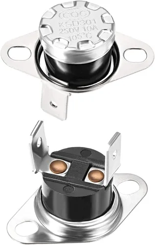 Vista 34 de uxcell KSD301 Termostato 104.0 °F/104°F 10A N.C Ajustar interruptor de temperatura de disco rápido para microondas, horno, cafetera 2 piezas