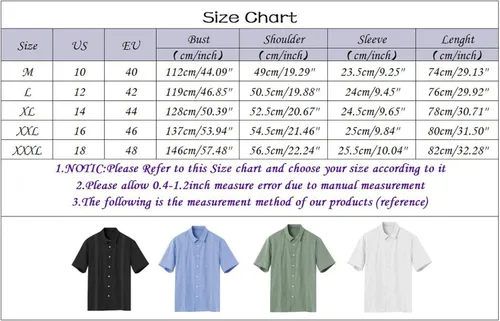 Vista 7 de Camisa casual de algodón y lino con botones para hombre, ajuste regular, bordado, borde bordado, manga corta, camisa de playa