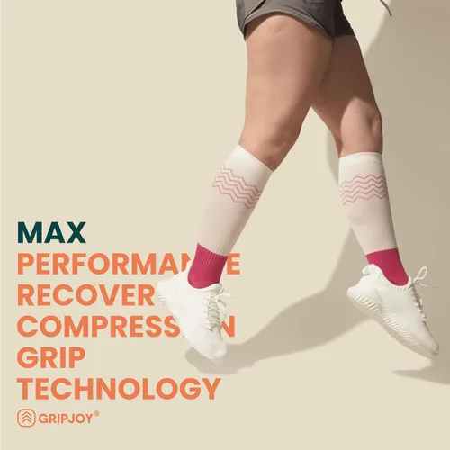 Vista 5 de Gripjoy Calcetines de compresión para mujer, calcetines de compresión para hombre, calcetines de compresión para embarazo