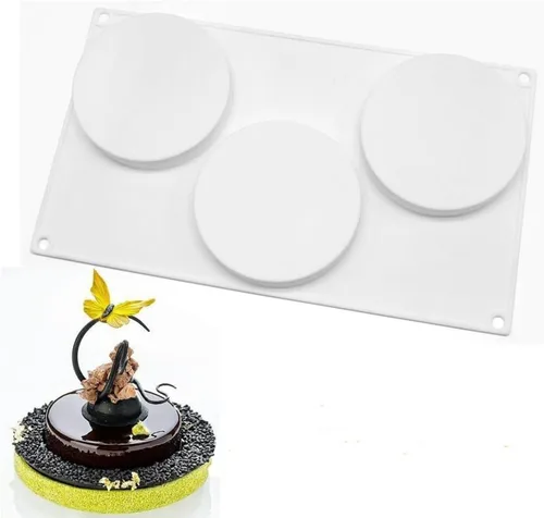 Vista 10 de Molde de silicona para tartas, bricolaje, hornear, chocolate, ecológico, molde para tartas, dulces, chocolate, pastel, hornear, accesorios de cocina
