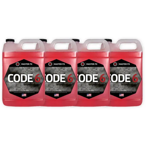 Vista 11 de Master FX Code 6 Fog Juice - Líquido a base de agua extremadamente duradero, de alto rendimiento, inodoro para máquinas de niebla de 400 a 1500 W