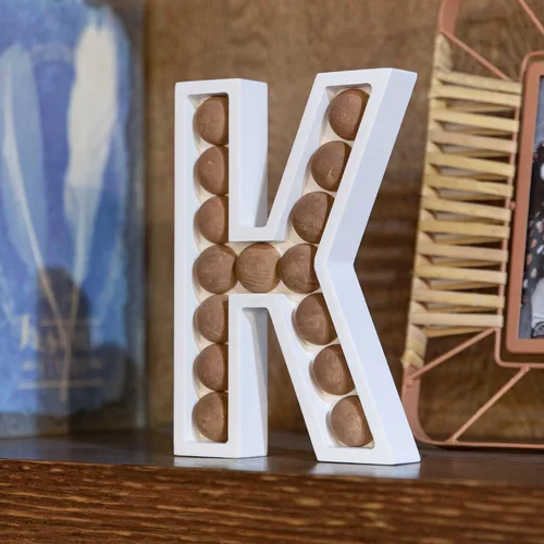 Vista 15 de COLLECTIVE HOME - Letras de madera para decoración de pared, decoración de mesa independiente, letreros decorativos con monograma, decoración