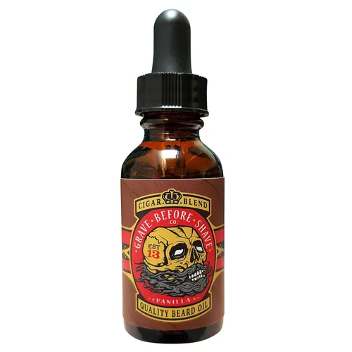 Vista 11 de Grave Before Shave™ Aceite para barba (aroma a ron de bahía) 4 onzas. Botella