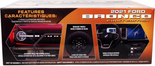 Vista 3 de Kit de modelo Skill 2 2021 Bronco First Edition 1/25 a escala de AMT AMT1343M
