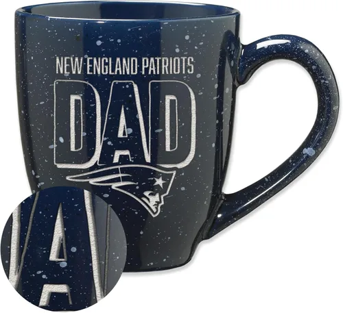 Vista 61 de Rico Industries NFL Football #1 Dad 16 oz Team Color Laser Engraved Ceramic Coffee Mug