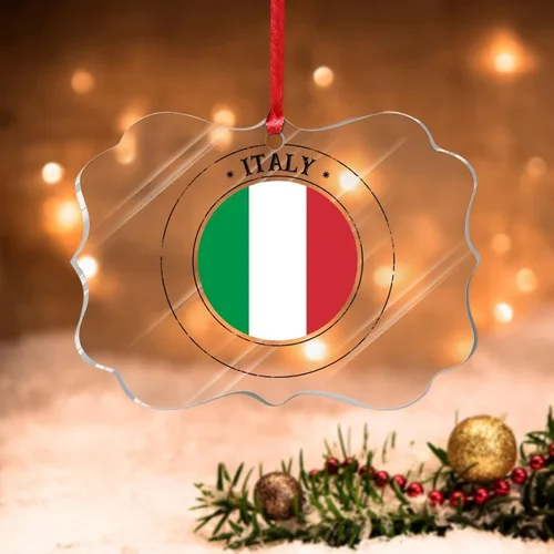 Vista 15 de Bandera de Hungría, adornos para árbol de Navidad, bandera nacional de Hungría, decoración de Navidad, adorno acrílico, recuerdo de Navidad, amantes