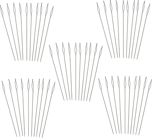 Vista 10 de The Beadsmith Basic Elements - Agujas plegables de 2.5 pulgadas de largo, alambre trenzado flexible, ojo grande, fácil de enhebrar, 4 agujas medianas