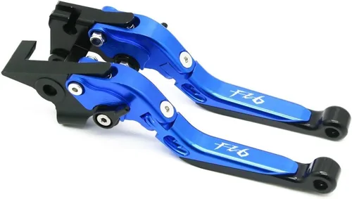 Vista 26 de Palanca de freno de embrague plegable ajustable para motocicleta para Yamaha FZ6 FZ 6 FAZER 2004 2010 XJ6 FZ6R 2009 2020 FZ8 2011 2015 (color : 1)