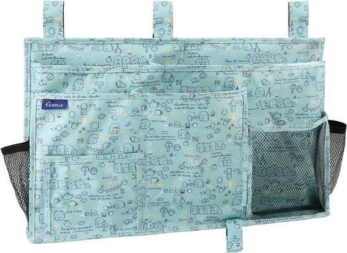 Vista 32 de Surblue Organizador de cama colgante para mesita de noche, bolsa de almacenamiento con bolsillo para literas y camas de hospital, habitaciones
