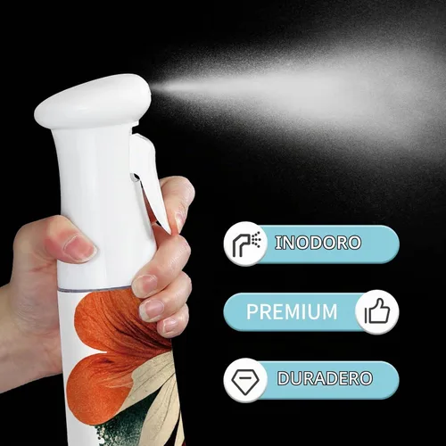 Vista 3 de Botella de espray para el cabello, atomizador de agua continuo vacío para peinar el cabello, limpieza, plantas, nebulización y cuidado de la piel