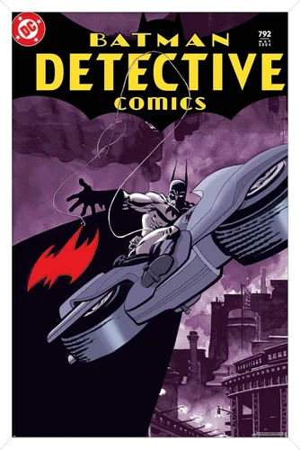 Vista 14 de Trends International DC Comics Batman - Póster de Batman Detective Comics #792, 22.4 pulgadas de largo x 14.7 W, versión enmarcada de madera