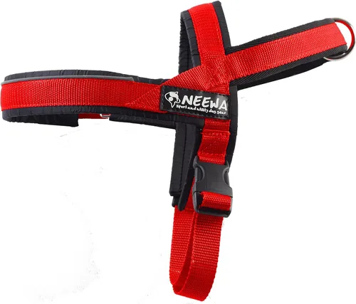 Vista 9 de Neewa Arnés deportivo (XS, azul), arnés acolchado para perro, con mango de control, fácil de poner y quitar