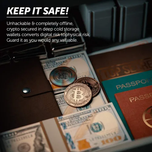 Vista 3 de Ethereum Cold Storage Wallet-crypto wallet-crypto cold wallet-Crypto Hardware Wallet for Securely Storing Crypto Offline -Un-hackable and