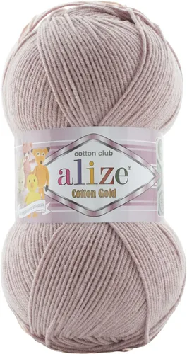 Vista 11 de 55% algodón 45% acrílico Alize Cotton Gold Yarn 1 madeja/bola 3.53 oz 360 yardas (1-crema)