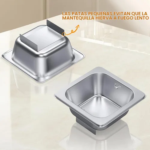 Vista 3 de Rueda esparcidora de mantequilla de acero inoxidable 304, extiende la mantequilla uniformemente para desayunos/campamentos/pícnics, sostiene 3