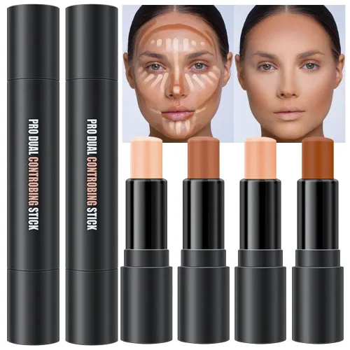 Vista 7 de evpct 2En1 Crema Barra de Contorno y Corrector para Maquillaje Facial Kit de Crema para Principiantes Crema de Contorno y Barra de Iluminación