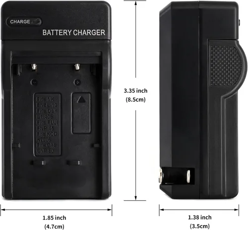 Vista 3 de Norifon Cargador de pared NP-45 para Fujifilm FinePix JX250, JX400, J38, J10, J20, JX520, JX580, JX300, JX680, JX370, JV200, JV100, JZ250, JZ100