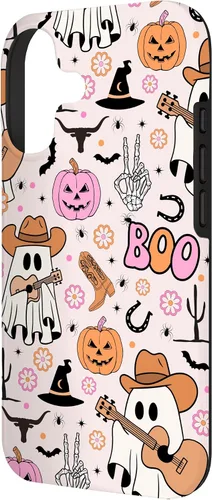 Vista 2 de Spooky Ghost Cowboy Cute Halloween Boo Western Retro Pastel Case for iPhone 17