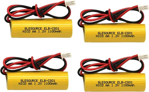 Vista 8 de Batería de luz de emergencia AA 1100mAh 1.2V compatible con ELB-CS01, EXR EL 122 C4T, Custom 332, Unitech OSA268 (paquete de 10)