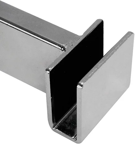 Vista 3 de 20 PCS 3" SLATWALL HANGRAIL Soporte de 1-3/4" X 1/2" Rectangular Tube-Chrome