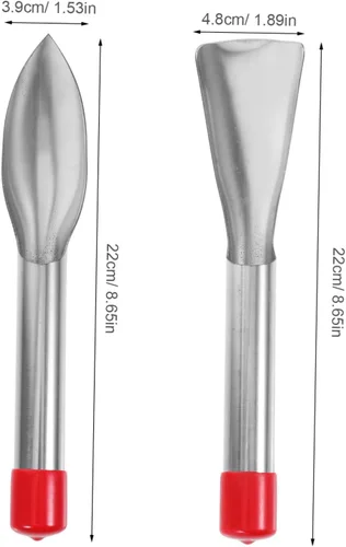 Vista 2 de Paleta de jardín de acero inoxidable, herramientas de mano ergonómicas para excavar y plantar plantas, palas de jardinería ligeras y portátiles