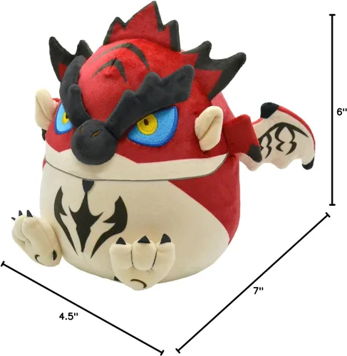 Vista 5 de Capcom Monster Hunter: Peluche esponjoso en forma de huevo de Rathalos
