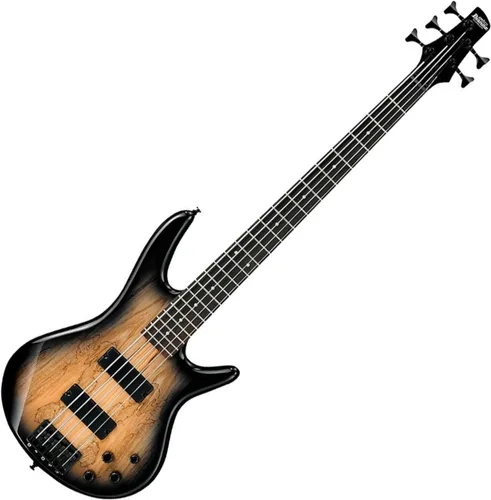 Vista 3 de Ibanez GSR205SMCNB - Tapa de Arce Spalted Marrón Carbón Estallado Explosión marrón carbón