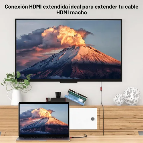 Vista 4 de Extensor HDMI 8K Cable de extensión HDMI 1.5FT, HDMI 2.1 macho a