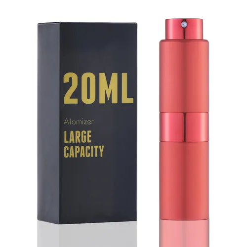 Vista 13 de Botella de perfume de viaje recargable 0.7 fl oz, atomizador de spray de colonia grande, negro